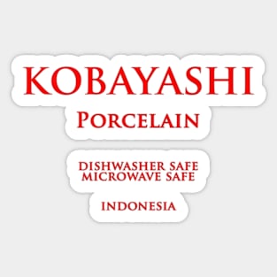 Kobayashi Porcelain Sticker